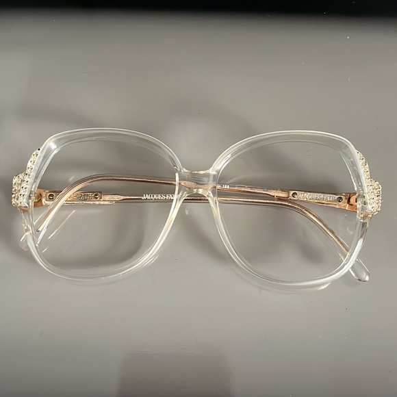 Jacques Fath Vintage Crystal Rhinestone Eyeglass Sunglass Frames - Picture 11 of 16